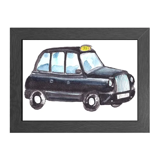 A4 FRAMED POSTER TAXI