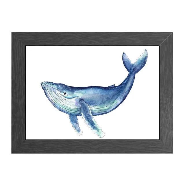 A4 FRAMED POSTER WHALE