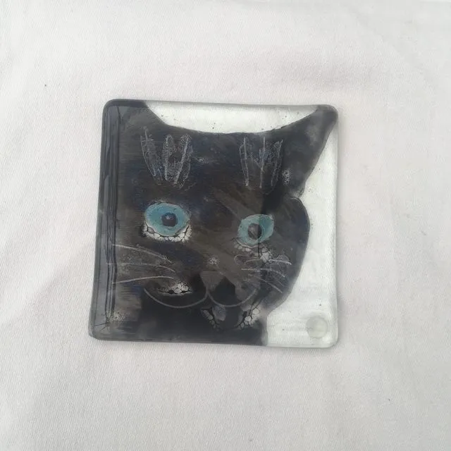 black cat coaster