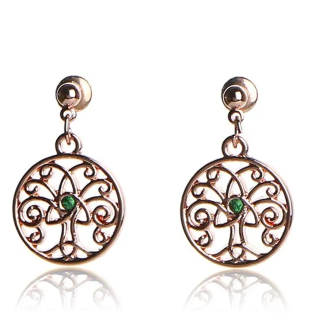 Gold Tree of Life Earrings