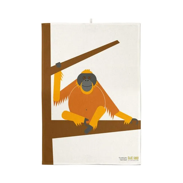 Orangutan Organic Cotton Tea Towel