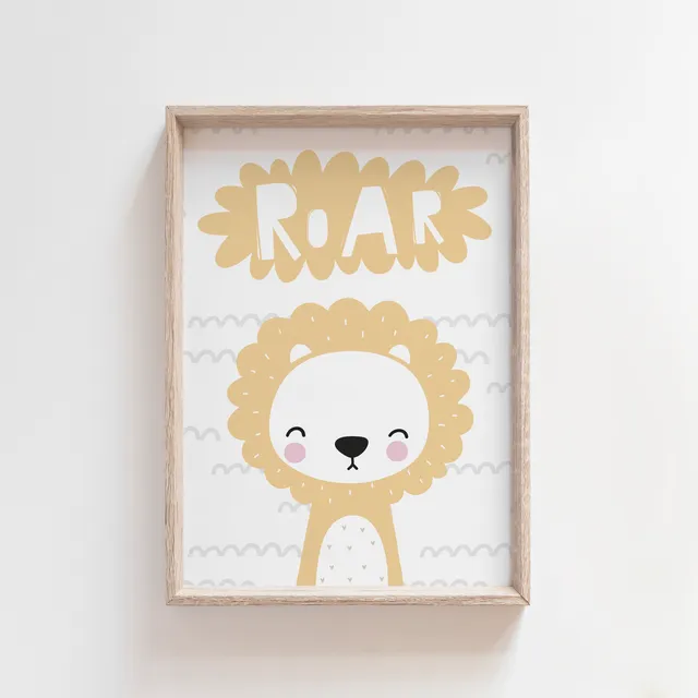 'Roar' Kids / Childrens Wall Art Print
