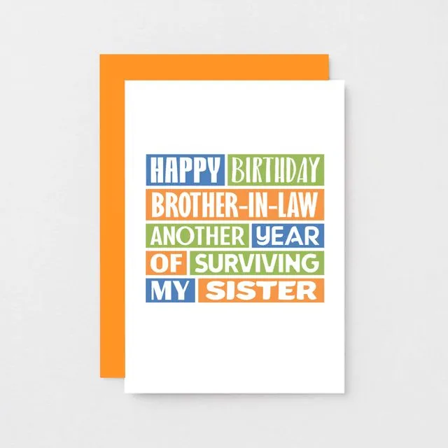 Brother-In-Law Birthday Card | SE0181A6