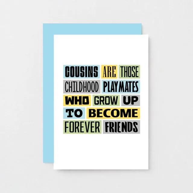 Forever Friends Cousin Card | SE0149A6