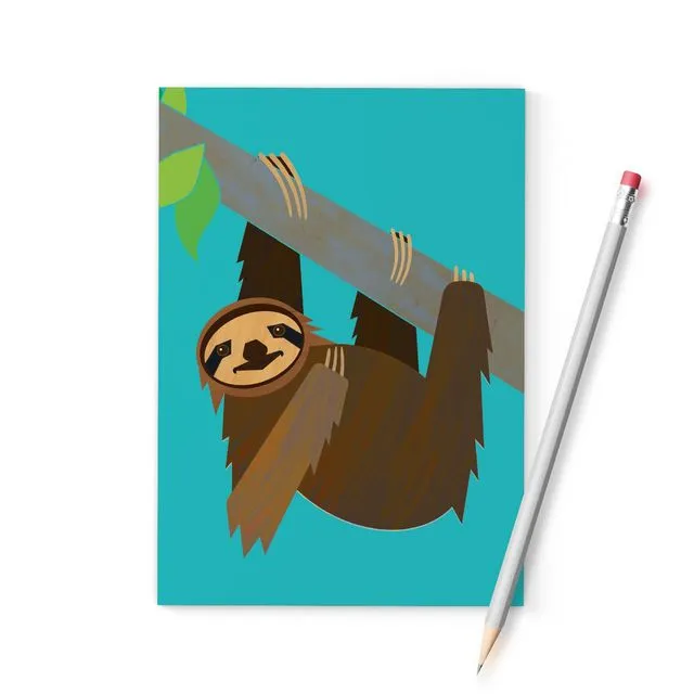 Pygmy Sloth A6 Notebook