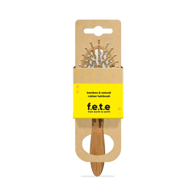 f.e.t.e | Small Rounded Bamboo & Natural Rubber Hairbrush
