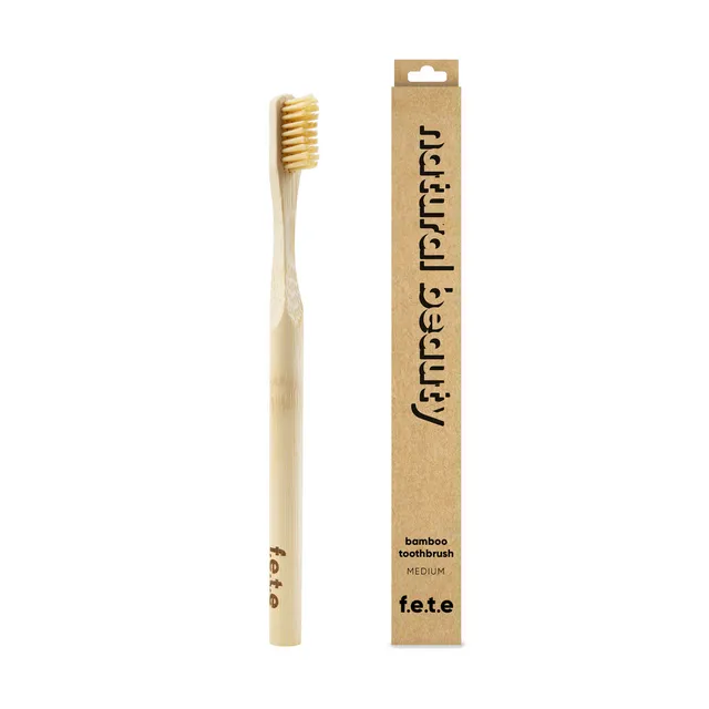 f.e.t.e | 'Natural Beauty' Adult's Medium Bamboo Toothbrush