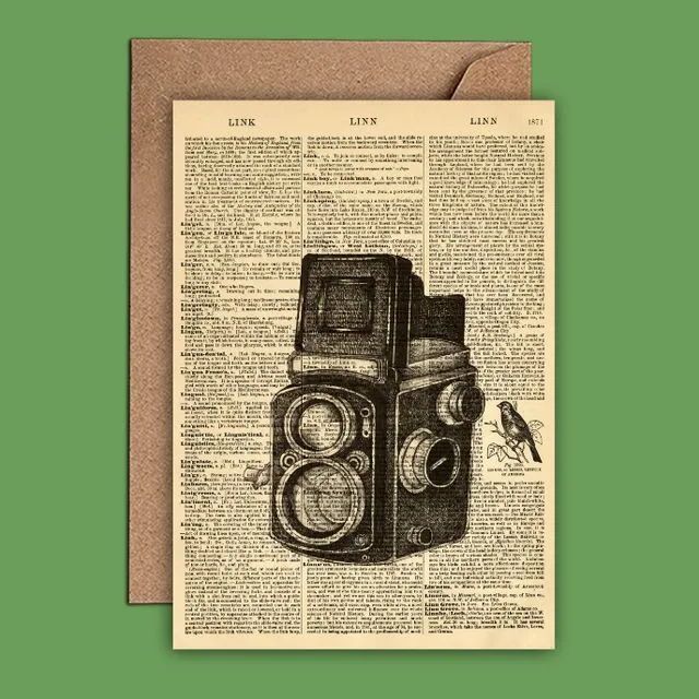 Dictionary Art - Vintage Camera Card - (WAC21504)