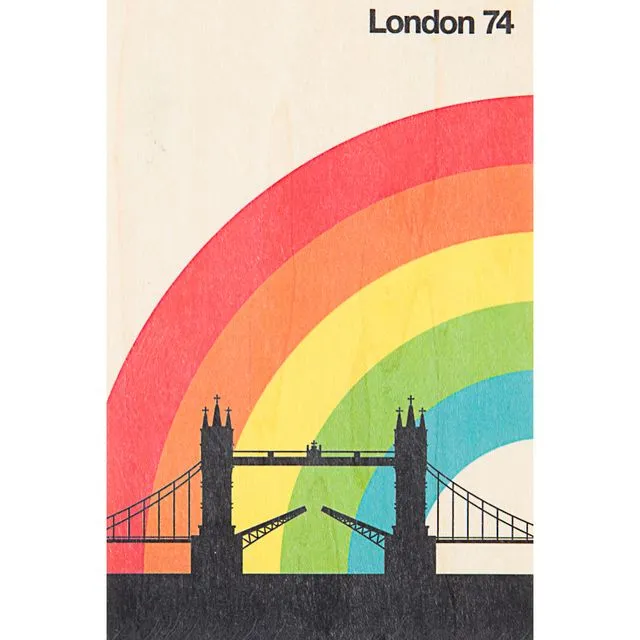 Wood postcard "London"