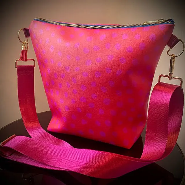 Vegan Pink on Pink Spot Handbag