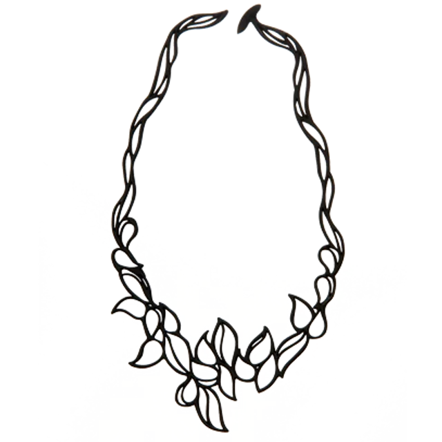 Drops Necklace Black