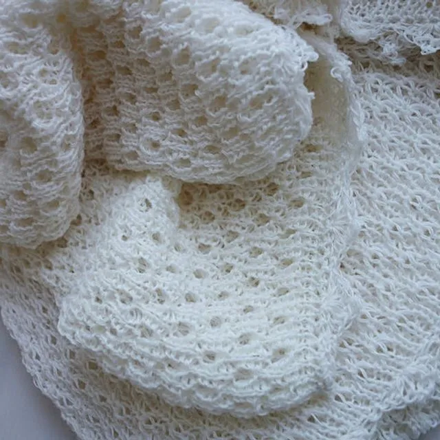 Baby blanket. 100% Superfine Merino Wool