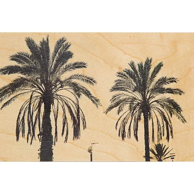 Wood postcard "Palm"