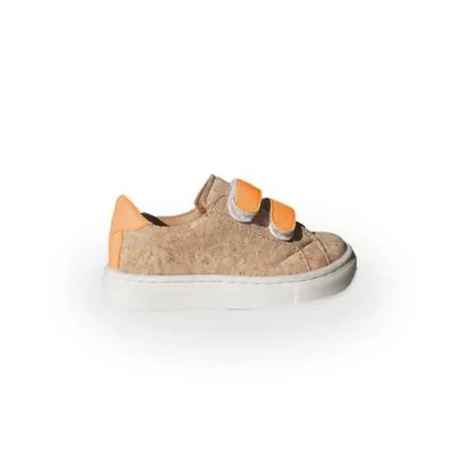 Kid Orange Velcro | Cork Shoes
