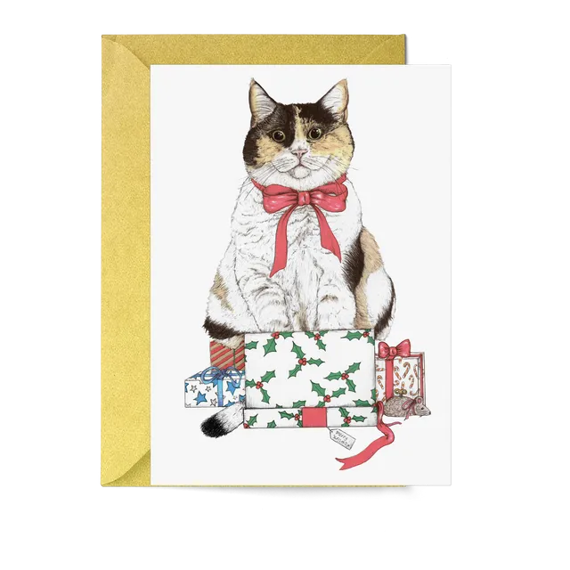 Santa’s Cat Christmas Card