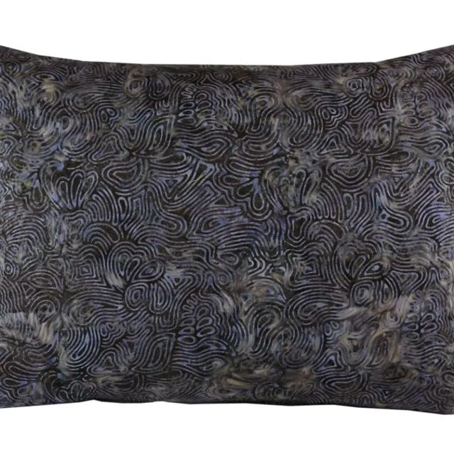 Batik cotton Dark Blue Cushion (50x40 cm)