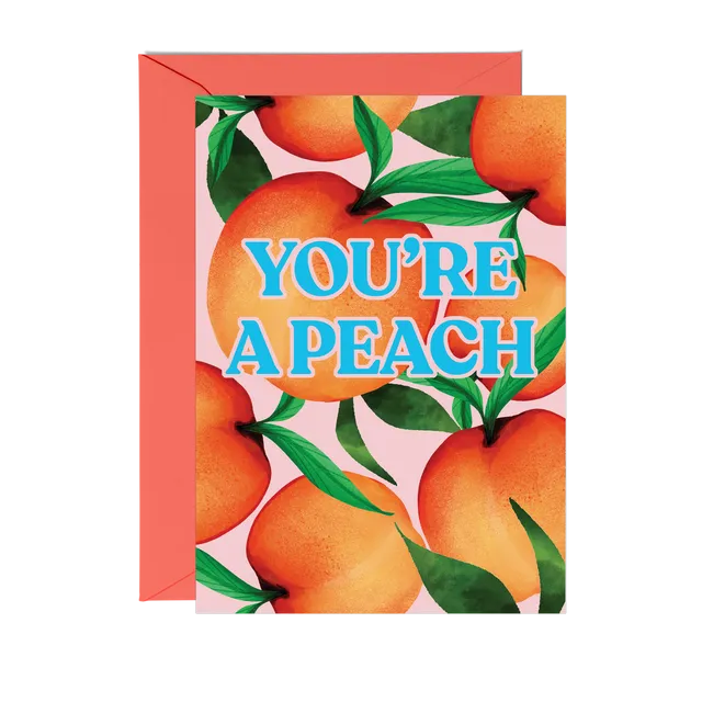Bubblegum Peach Greeting Card
