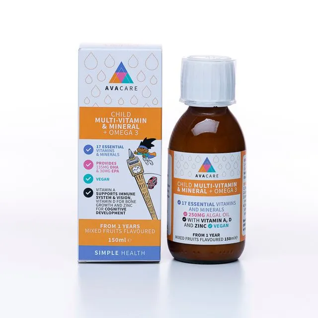 AvaCare Child Multi-Vitamin + Omega 3 Liquid 150ml