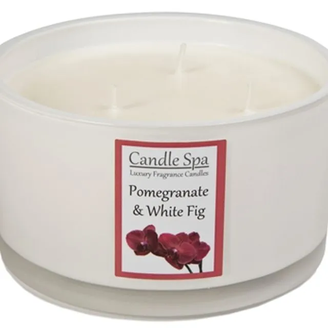 3-WICK CANDLE - POMEGRANATE & WHITE FIG 50cl