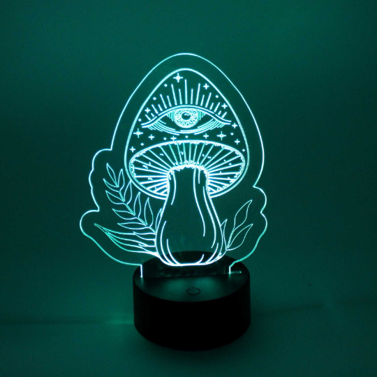 Seeing Eye Mushroom LED Night Light Lamp