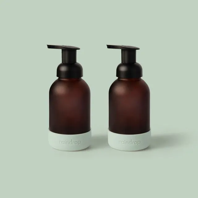 Sage Green Bottles and Lavender &amp; Aloe Vera Scent Plastic-Free Foaming Hand Soap Starter Pack