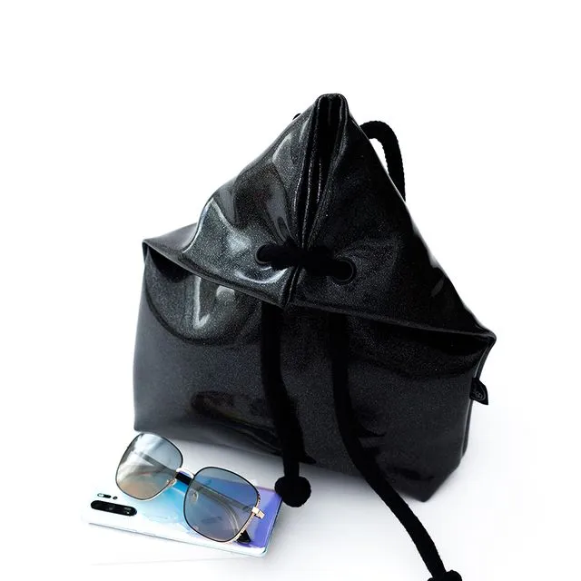 BLACK COSMO BAG-BACKPACK S size