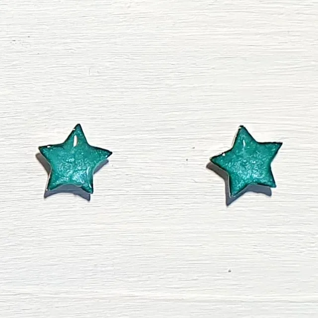 Mini star studs - Turquoise