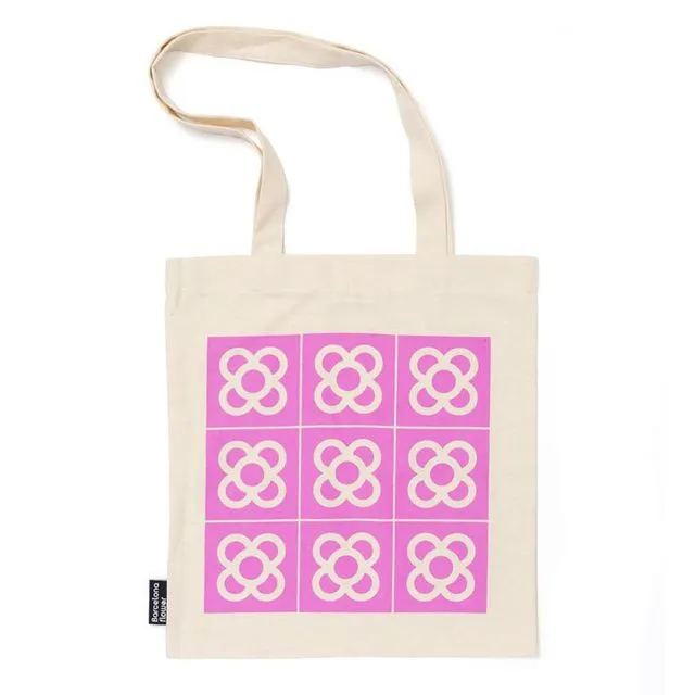 Bag / Barcelona flower / raw pink
