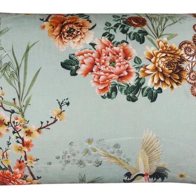 Bird Flower Lin Pillow (60x40 cm)