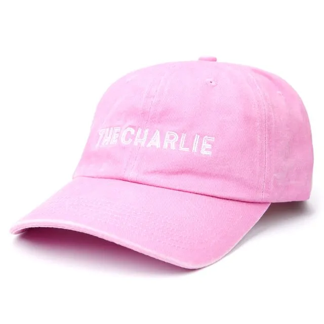 THE CHARLIE UNSTRUCTURED VINTAGE WASHED BASEBALL CAP - Candy Pink
