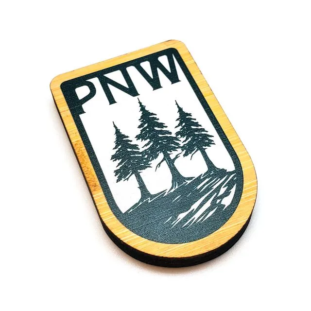 Bamboo Magnet NW 3 Tree Badge