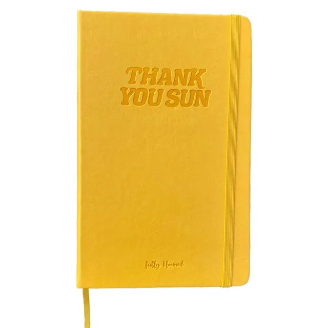 "Thank You Sun" Vegan Leather Journal