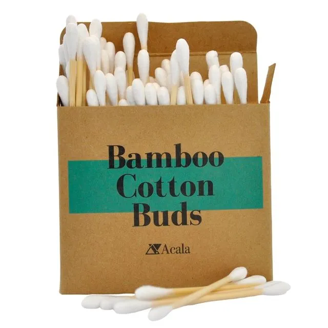 Bamboo Cotton Buds (100 cotton buds per box)
