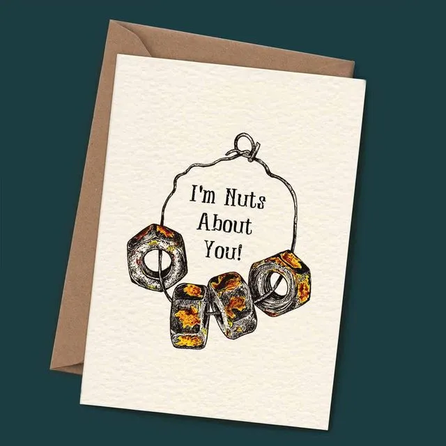 Nuts About You Card - Love Card