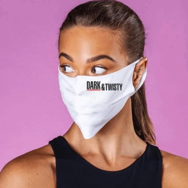 Greys Anatomy inspired Face Mask featuring phrase Dark & Twisty