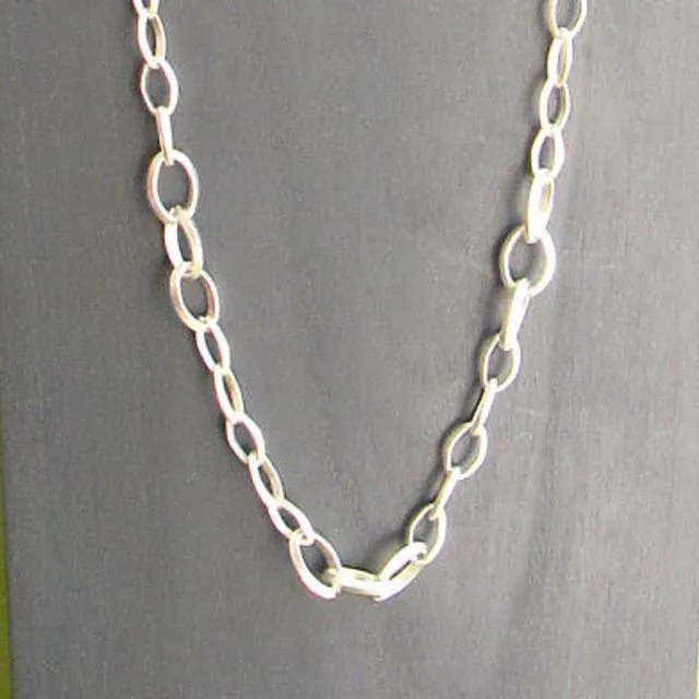 Link chain mat silverplated