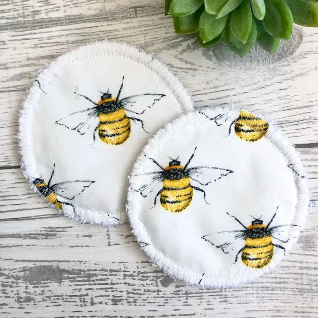 Reusable Breast Pads - White Bee
