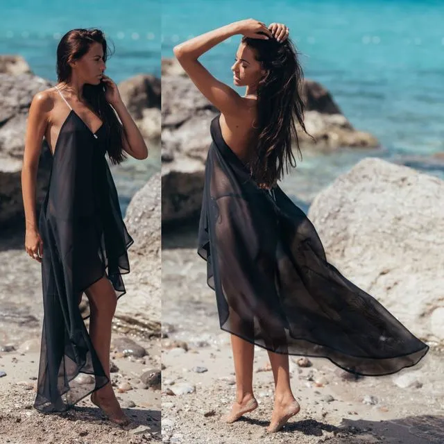 Black Backless Sirena Dress