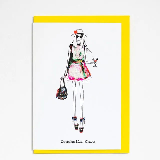 "Coachella Chic" A6 Card - Pack of 6