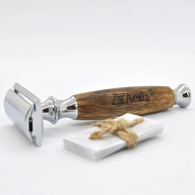 Reusable bamboo razor + one blade