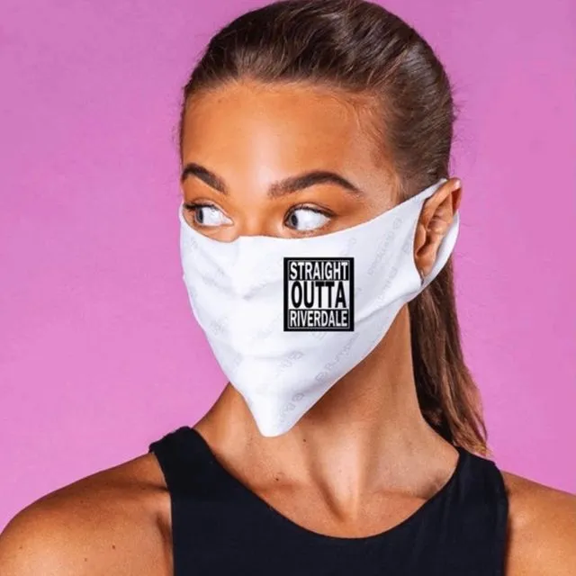 Riverdale inspired Face Mask featuring phrase Straight Outta Riverdale