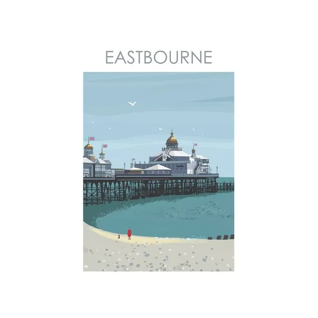 EASTBOURNE SUSSEX ART PRINT A4/ A3/ A2