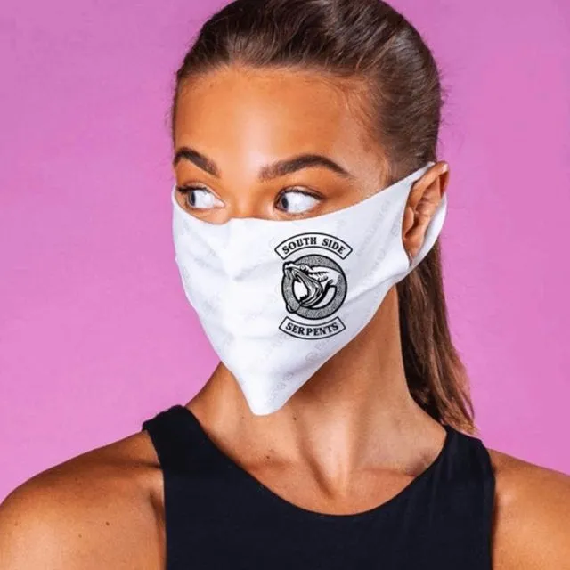 Riverdale inspired Face Mask featuring phrase South Side Serpents