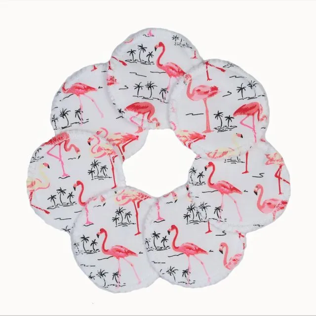 Flamingo Soft Reusable Face Wipes Fleece - Set of 7
