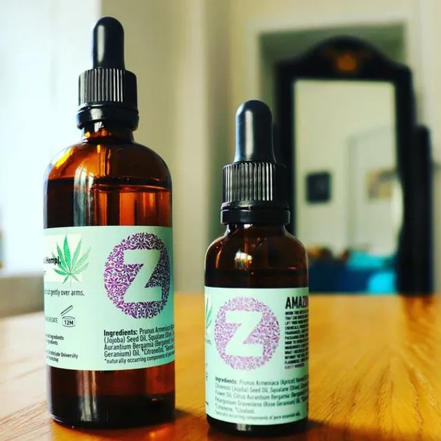 Ah There! Body Oil in Soothing Hemp (Cannabis Flower) with Bergamot and Rose Geranium