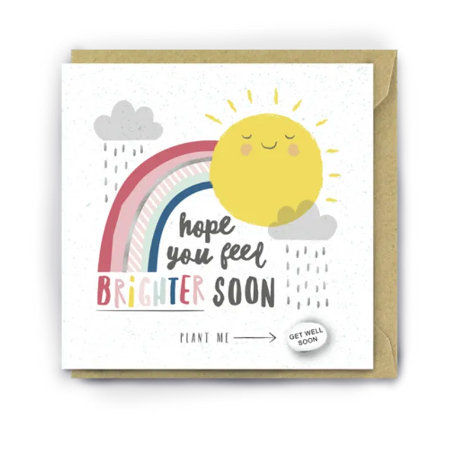 HOPE YOU FEEL BRIGHTER SOON pack of 6