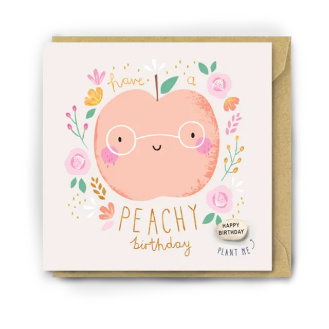 HAVE A PEACHY BIRTHDAY pack of 6