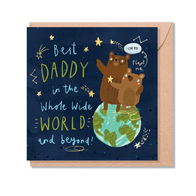 BEST DADDY IN THE WHOLE WIDE WORLD AND BEYOND pack of 6