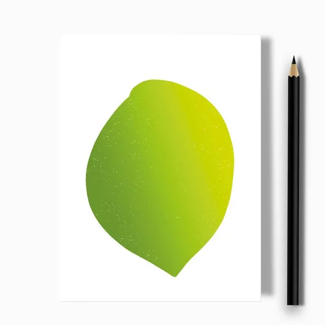 Lime Greeting Card - Case of 10