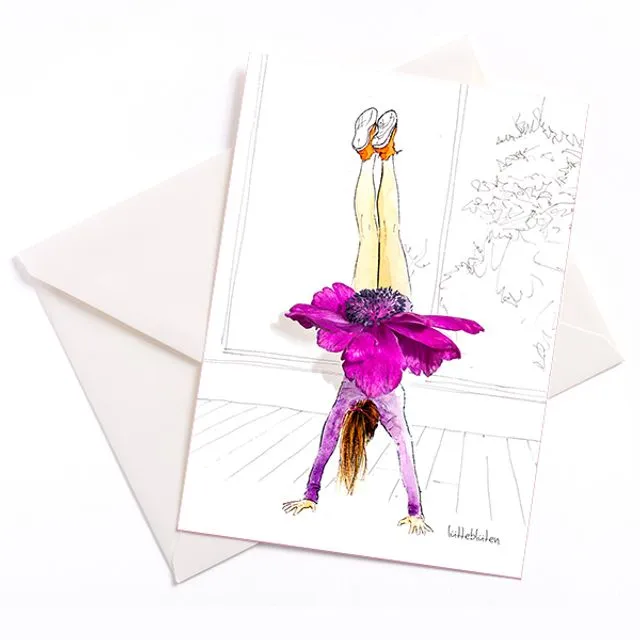 Everything is upside down - Card with colour core and envelope